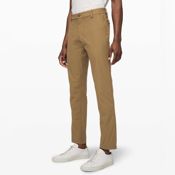 Lululemon Commission Classic 32" Warpstreme Artifact Tan Chino Pant EUC Size 31 - Picture 1 of 12